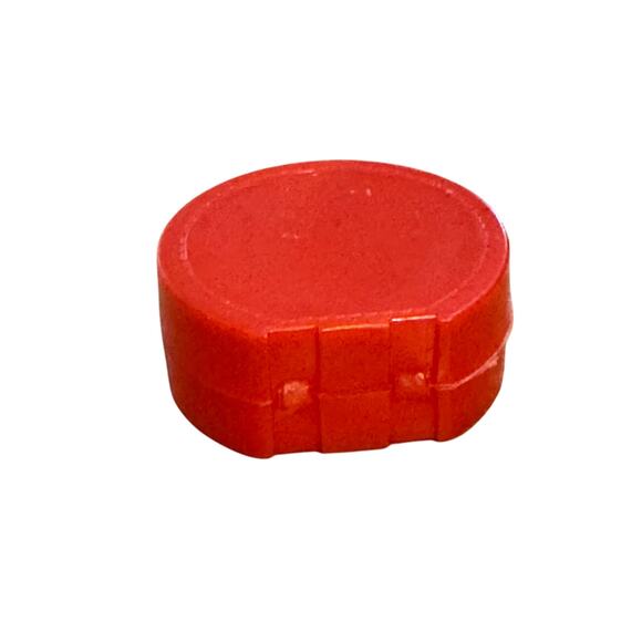 Barbie Tammy Doll VTG Red Suitcase Bag Purse Luggage Round Oval Plastic Hat Box - Picture 6 of 6